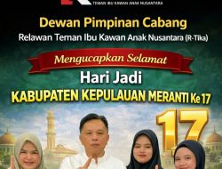 R-TIKA Ucapkan Selamat HUT ke-17 Kabupaten Kepulauan Meranti, Dorong Daerah Ramah Perempuan dan Anak