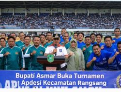 Bupati Asmar Buka Turnamen Apdesi Cup III Kecamatan Rangsang