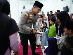 Peringatan Maulid Nabi, Polres Meranti Berbagi Kebahagiaan dengan Anak Yatim