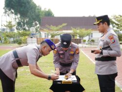 Kapolres Meranti AKBP Gede Adi Pimpin Sertijab Lima Perwira, Dorong Penguatan Kinerja Kepolisian Tour Of Duty 