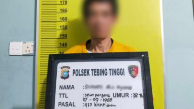 Polsek Tebing Tinggi Berhasil Ringkus Pelaku Curanmor di Jalan Imam Bonjol